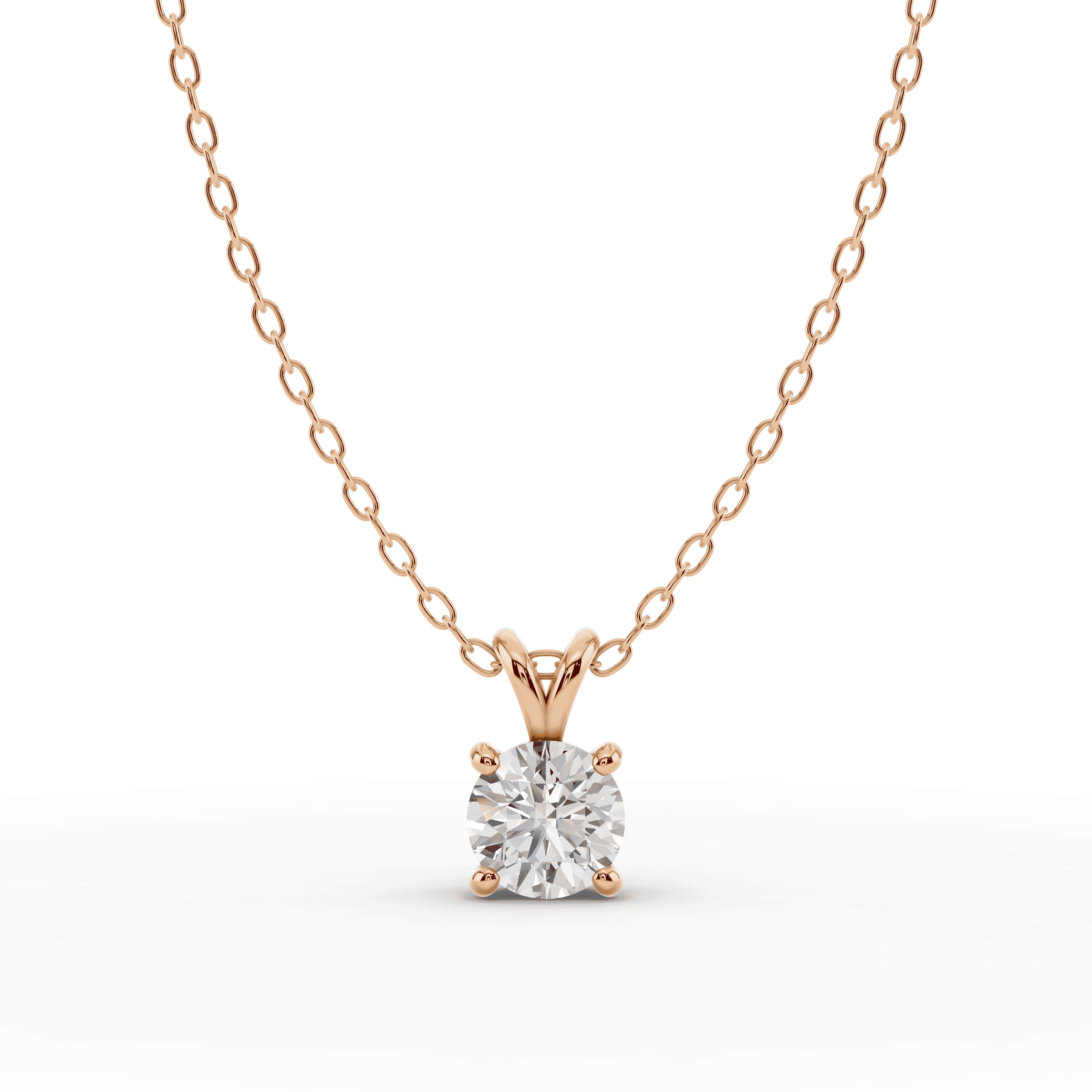Split Bail Diamond Solitaire Necklace (¾ ct.)