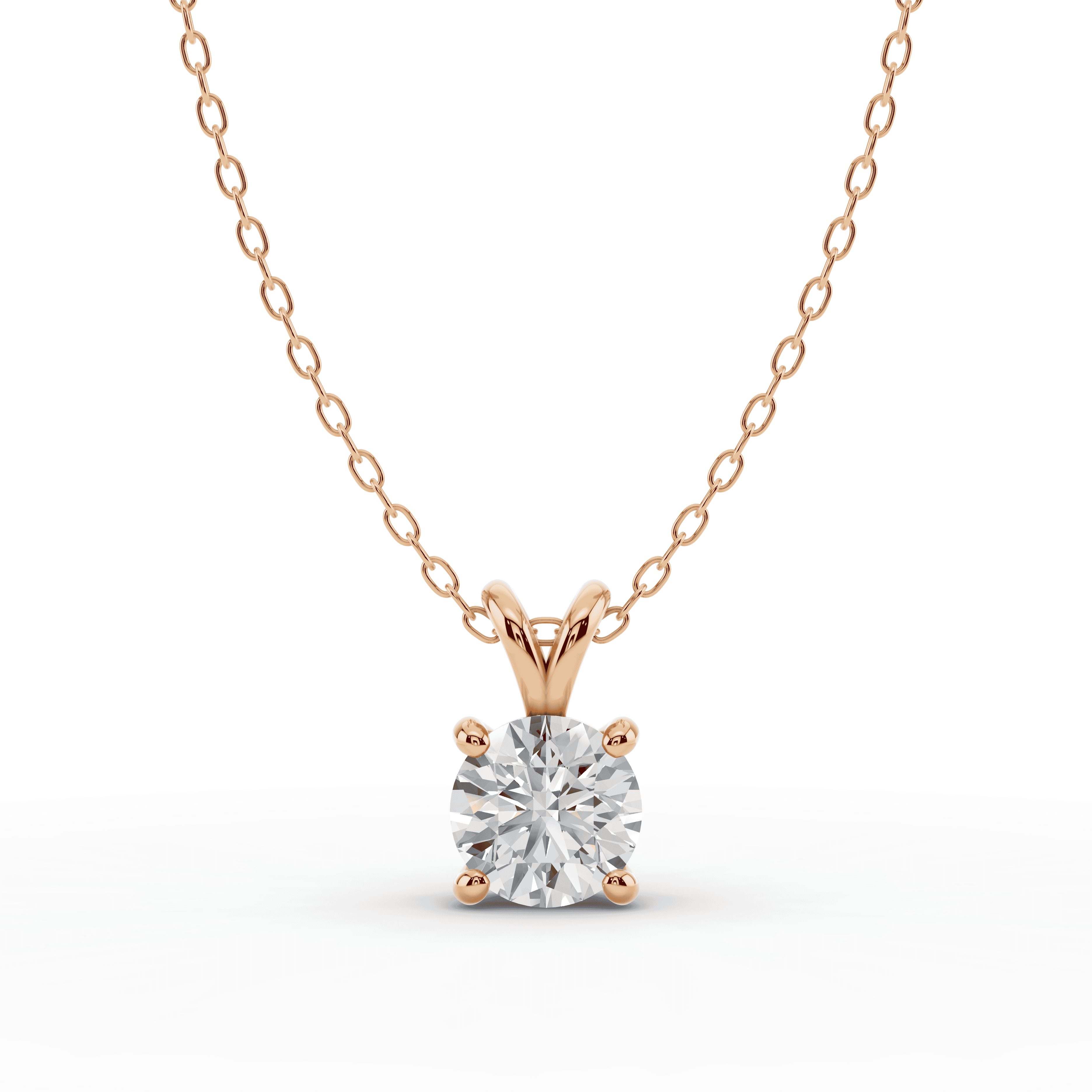 Split Bail Lab Diamond Solitaire Necklace (1.50 ct.)
