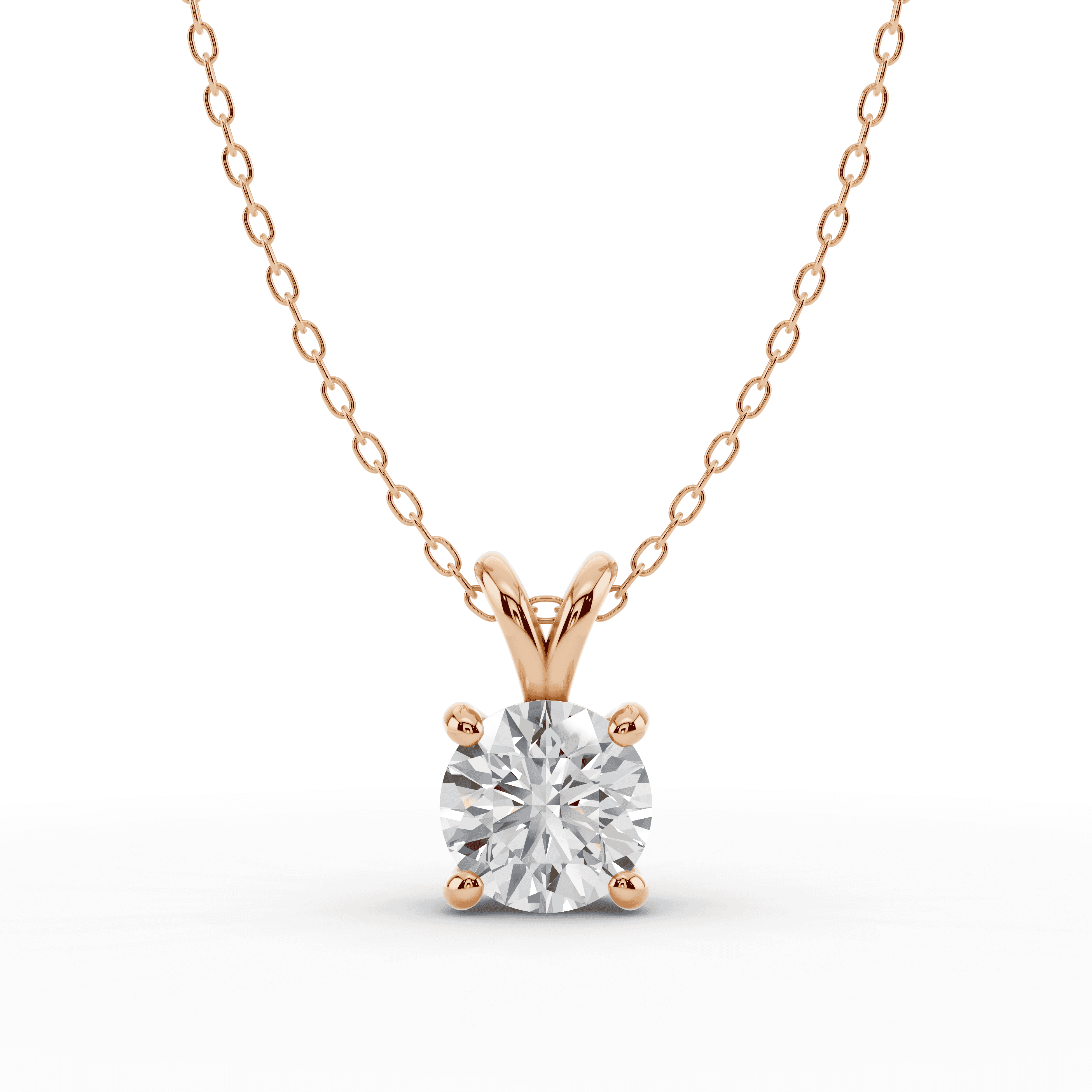 Split Bail Lab Diamond Solitaire Necklace (2.00 ct.)
