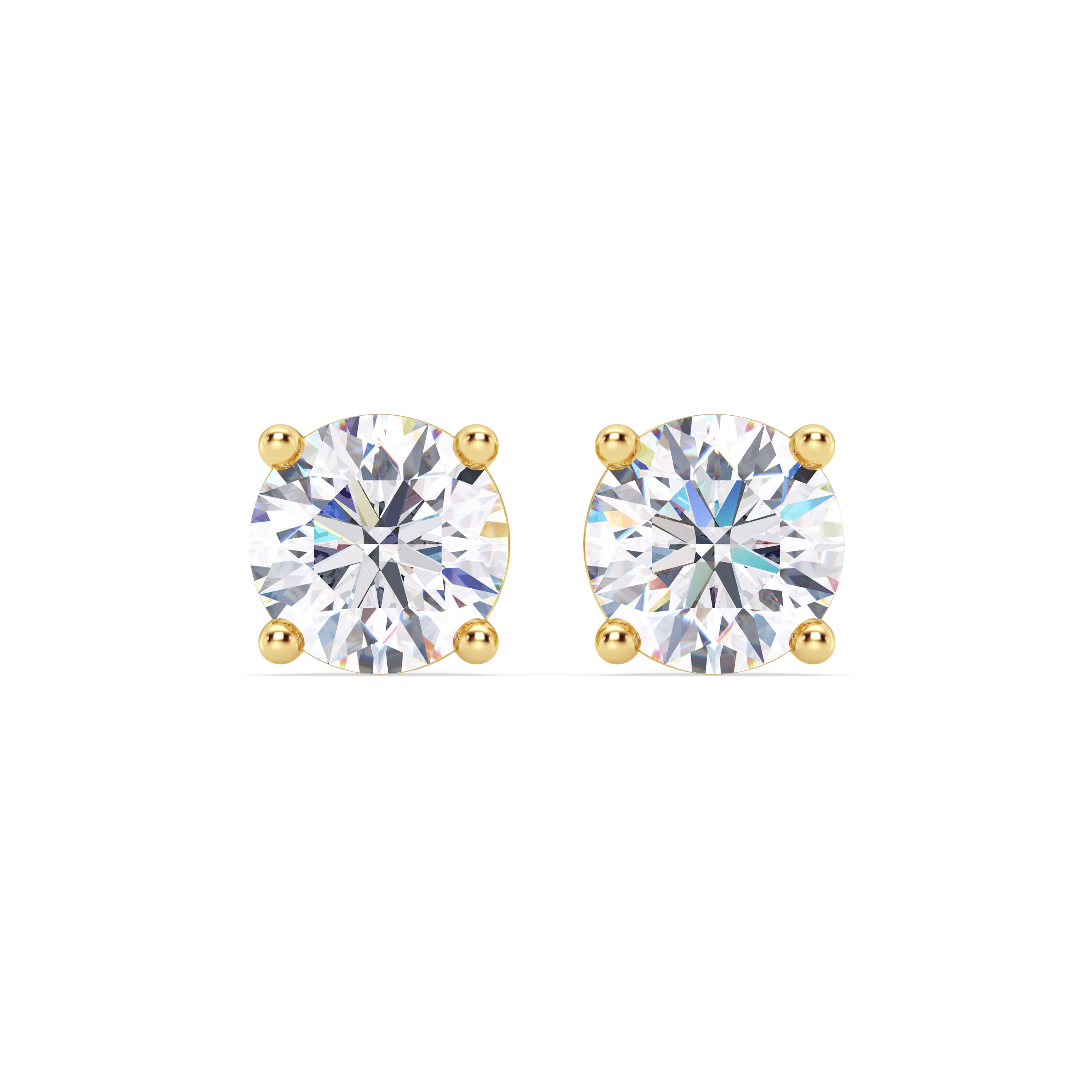 Lab Diamond Stud Screw-Back Earrings (4.00 ct. tw.)